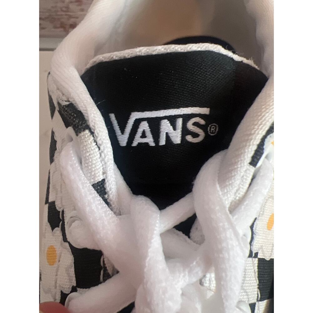 Vans Doheny Daisy Flower Checkerboard shoes Girls Size 4 - Picture 9 of 11